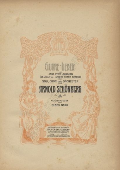 Schoenberg: Gurre-Lieder. Vocal score. Reissue, Vienna/Leipzig, [c.1920].